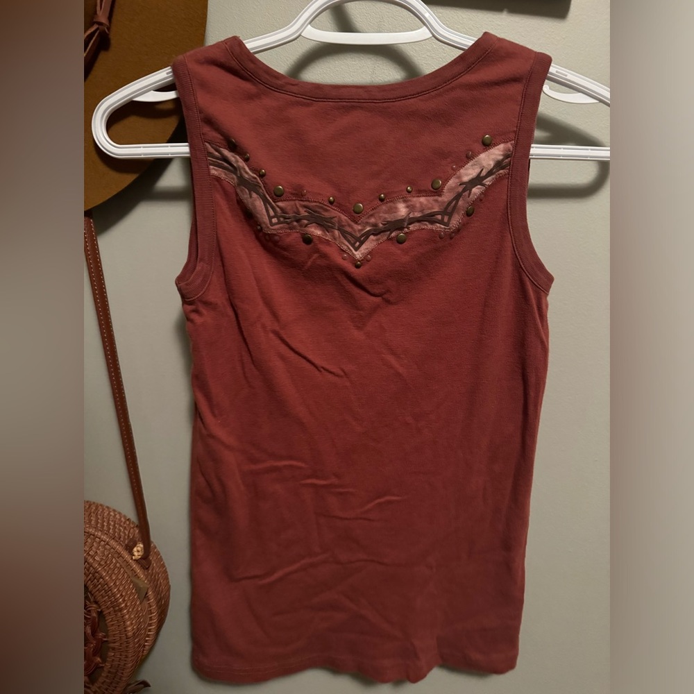 Rust brown tank top by TwentyX new condition size small